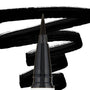 ColourPop BFF Liquid Liner Numero Uno drawing bold, jet‑black swatches, felt‑tip pen delivering precise, smudge‑resistant lines against a white backdrop, ideal for sharp wings and everyday definition.