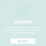 Silicone Blending Sponge - clear, leaf-shaped makeup sponge with a silicone core that minimizes product absorption, ideal for full-coverage foundation; promo graphic lists $8 each, featured in ColourPop Makeup Tools & Accessories.