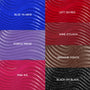 ColourPop BFF Mascara Purple Prose swatch showing a smooth, wavy pastel purple mascara stroke, centered in a grid alongside labeled shades Blue Ya Mind, Left on Red, Wine O’Clock, Brownie Points, Pink Inc., and Black on Black.