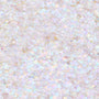 Disco Lady Glitter Gel shimmering in a close-up swatch, iridescent opal hex and micro glitter suspended in clear gel reflecting pastel rainbow hues; macro texture for ColourPop Glitter Gel product photography.