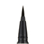 Felt-tip applicator delivering precise black lines, shown as a close-up of the ColourPop BFF Liquid Liner in Numero Uno, with the sharp black tip and glossy black pen housing centered against a clean white background.